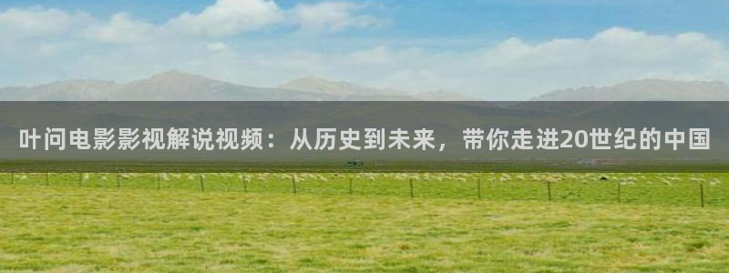星辰影院性：叶问电影影视解说视频：从历史到未来，带你走进20世纪的中国